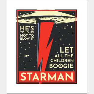 Starman Bowie Posters and Art